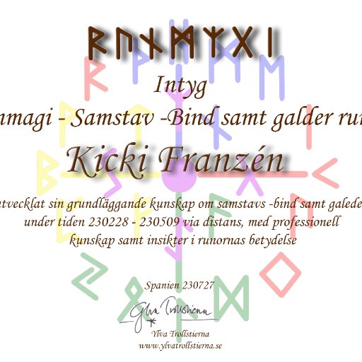 IIntyg Runmagi II Kicki