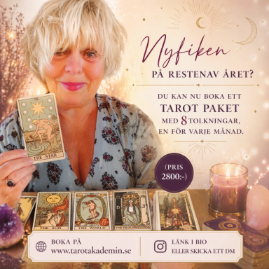Tarot tolkning paket 8 m&aring;nader