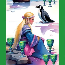 8 i B&auml;gare (8 of Cups)